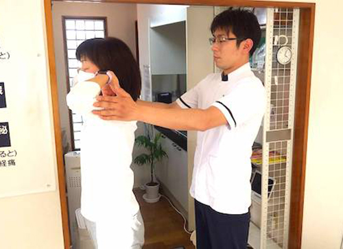 施術効果の確認・日常生活のアドバイス